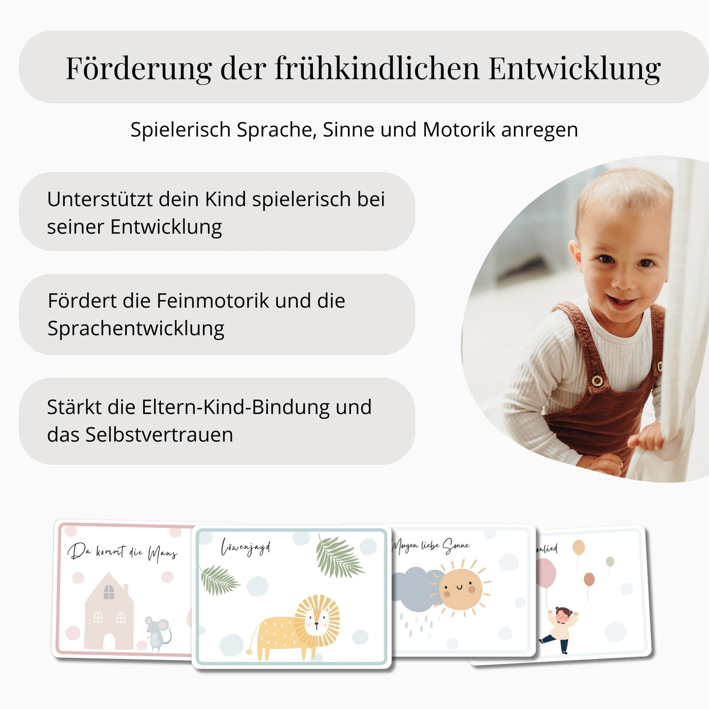 Interaktionskarten für Babys und Kleinkinder von 0 bis 3 Jahre
